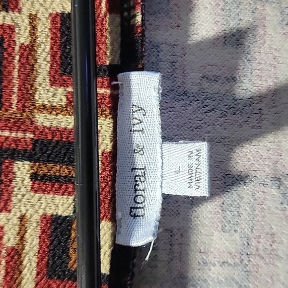 Geometric Patterned Button-Up Top - Picture 3 of 5